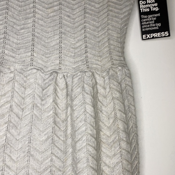 BNWT Express strapless gray sweater dress size M - Picture 4 of 7